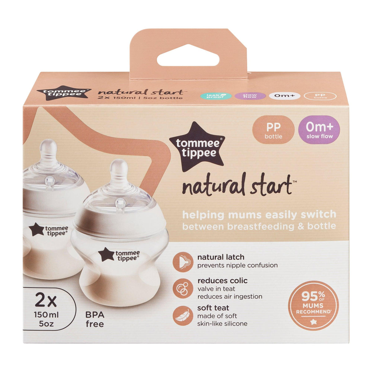 Buy Tommee Tippee Natural Start 5OZ Feeding Bottle 150ml in Pakistan