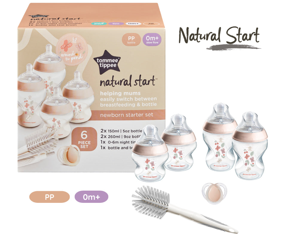 Tommee Tippee Natural Start Newborn Starter Set in Peach