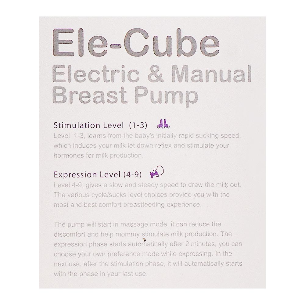 Farlin Ele-Cube Manual & Electric Breast Pump