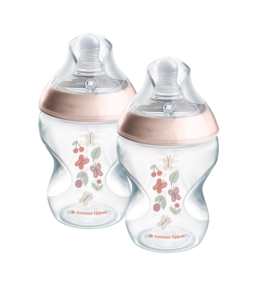 Tommee Tippee Peach Feeding Bottle 2 Pack - 9OZ/260ml - Natural Start Price in Pakistan