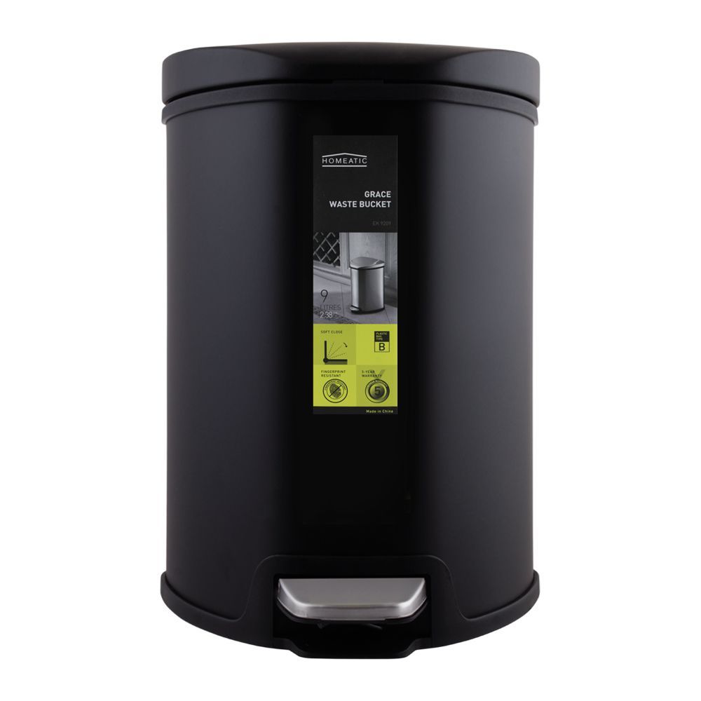 Homeatic Grace Pedal Bin Soft Close 9 Liters Dustbin