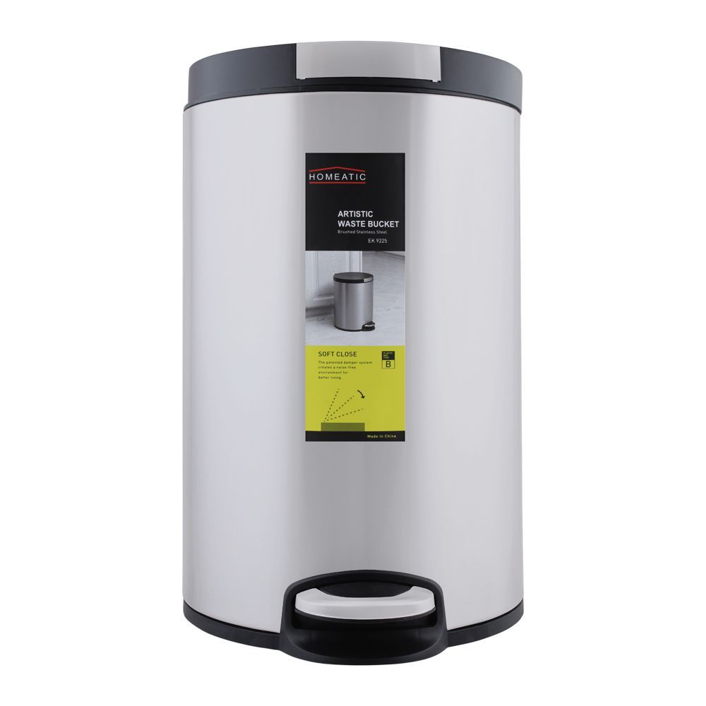 Homeatic Grace Pedal Bin Soft Close 9 Liters Dustbin