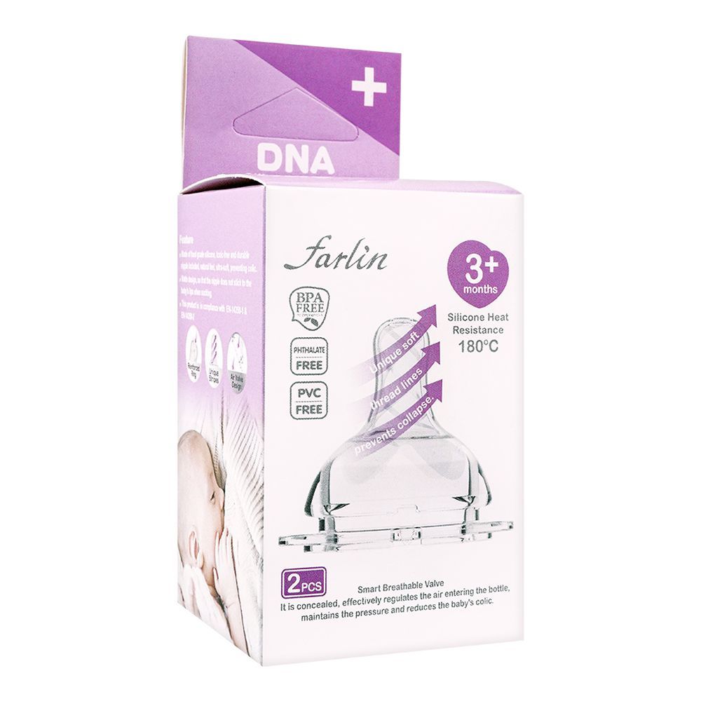 Farlin DNA Stretchy Nipples and Teats - Variable Flow