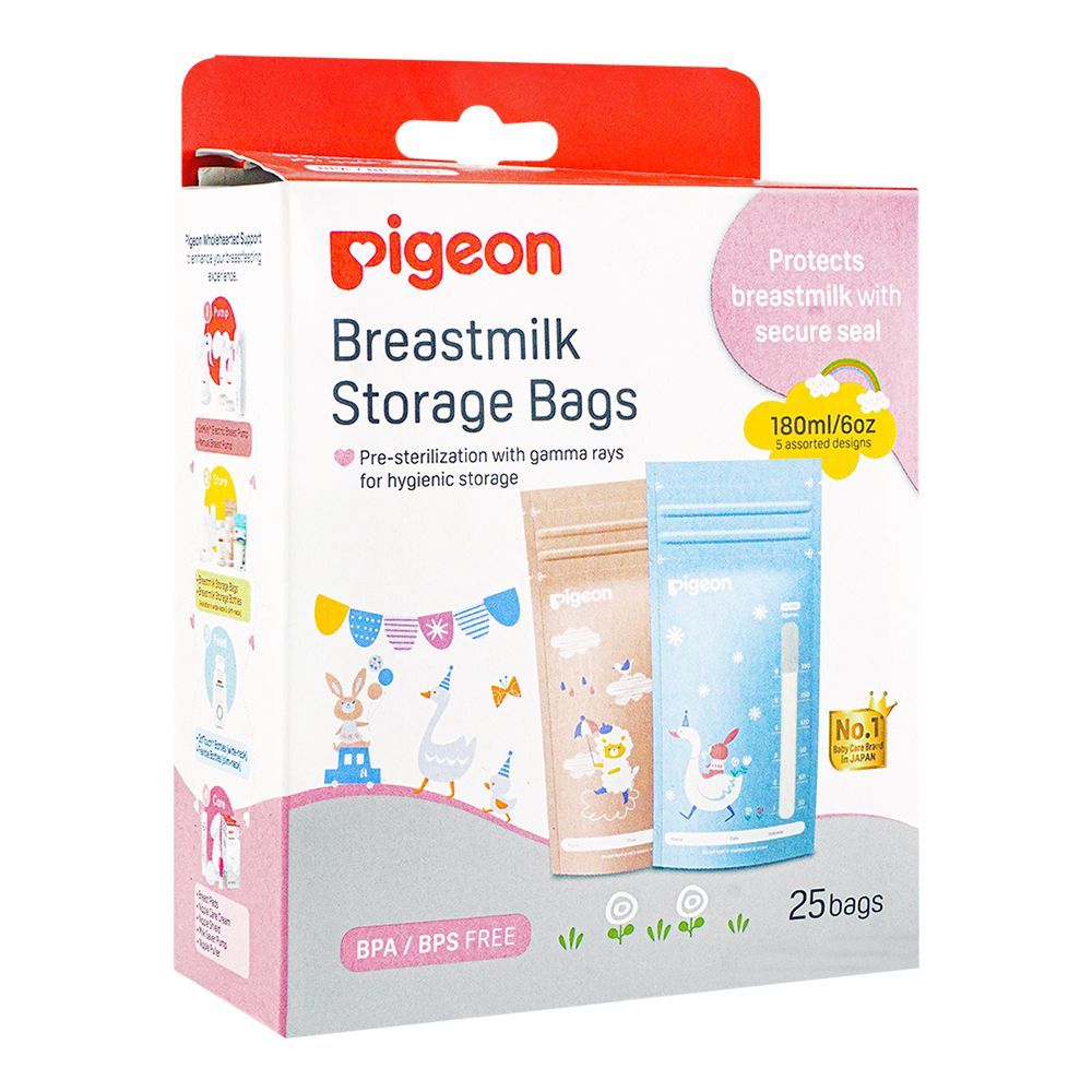 Pigeon Breast Milk Storage Bags 25 Pcs - 180ml