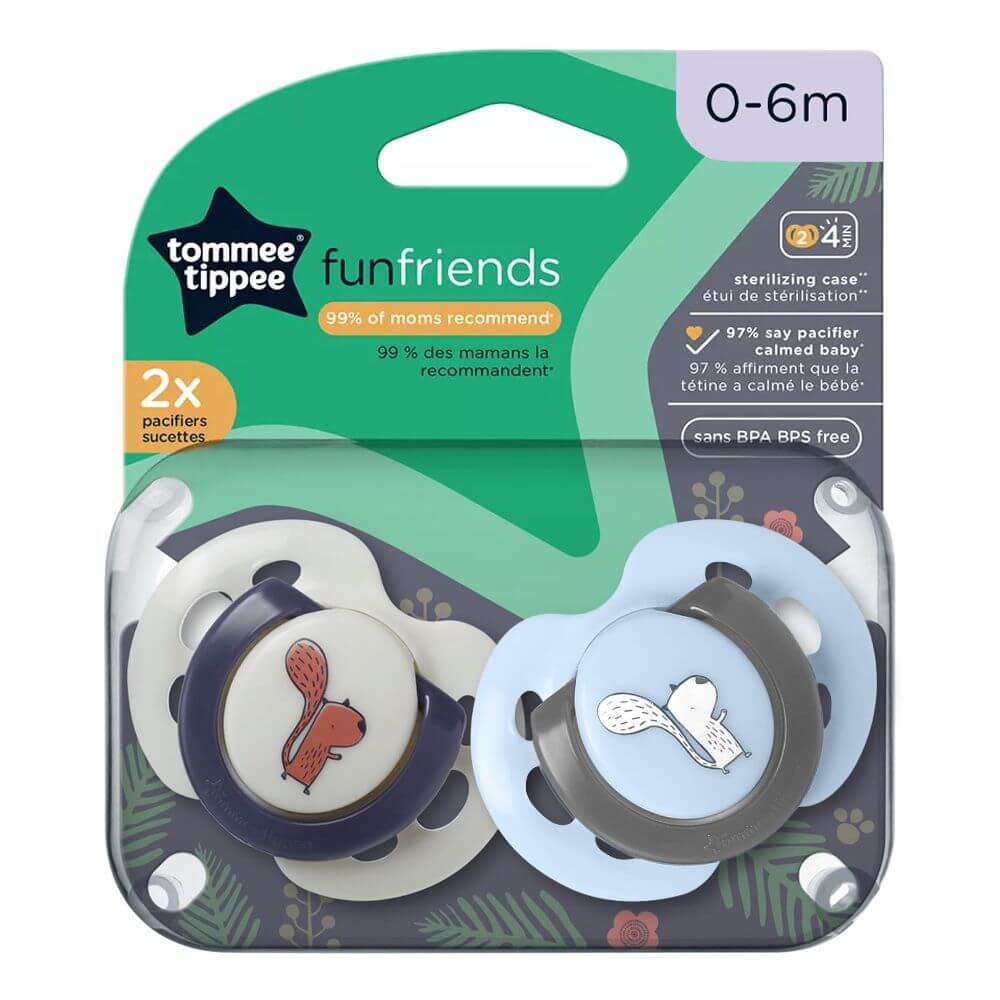 Tommee Tippee Fun Friends Soothers 0-6 Months in Pakistan - Free Delivery