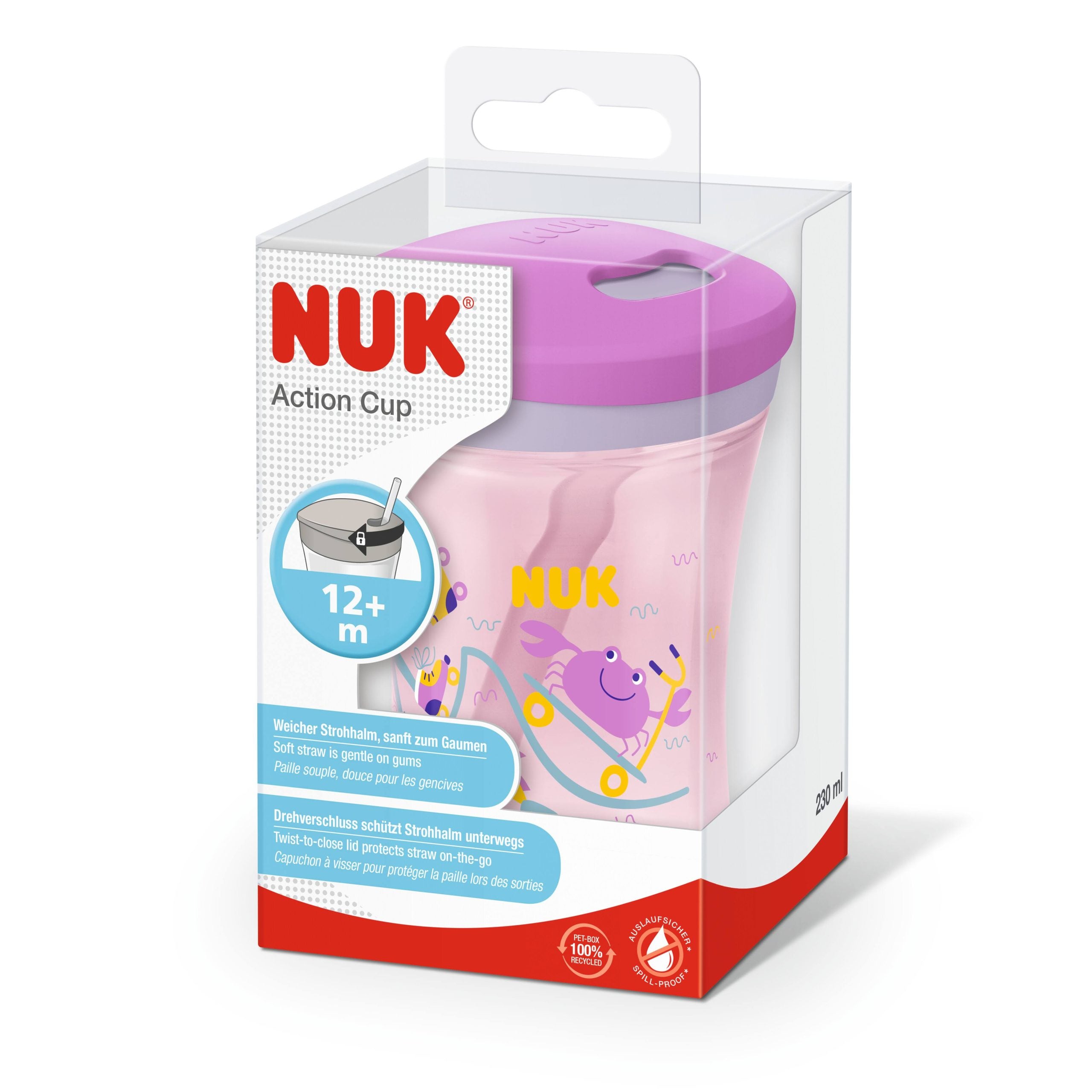 Nuk Action Cup For 12 Months + Online in Pakistan - Lahore Karachi Islamabad - Pink
