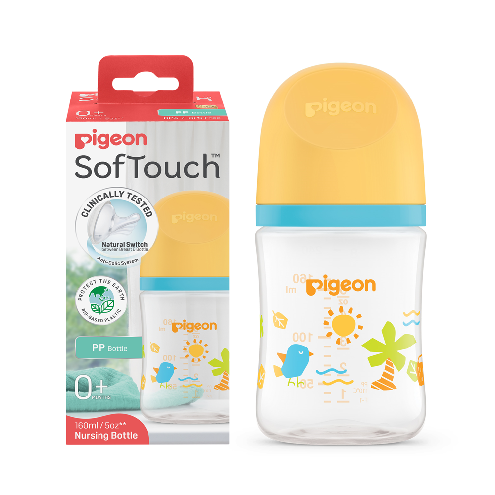 Buy Pigeon SofTouch PP Feeding Bottle 160ml - Summer A81296 Online in Pakistan