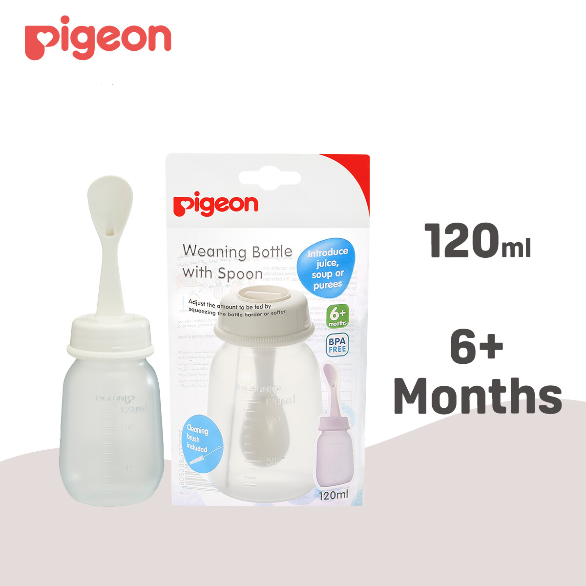 Buy Pigeon Weaning Bottle with Spoon 120ml Online in Pakistan - D328 