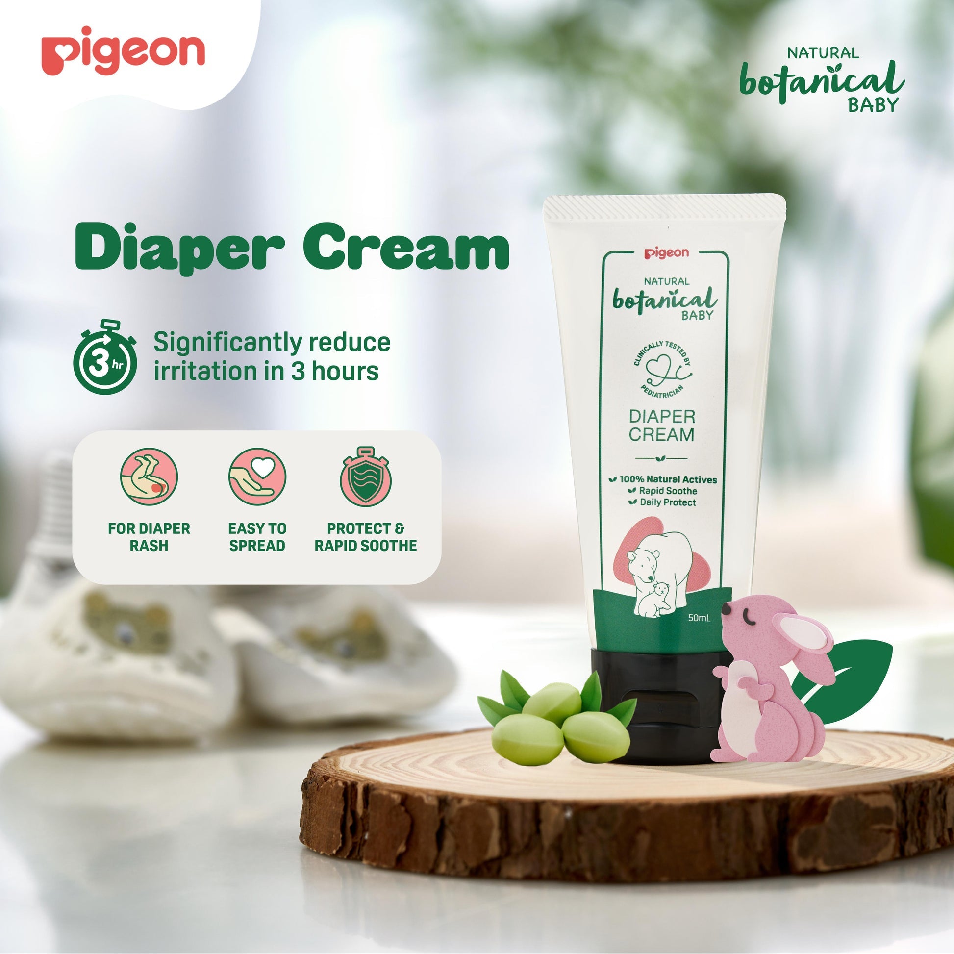 Pigeon Natural Botanical Diaper Rash Cream