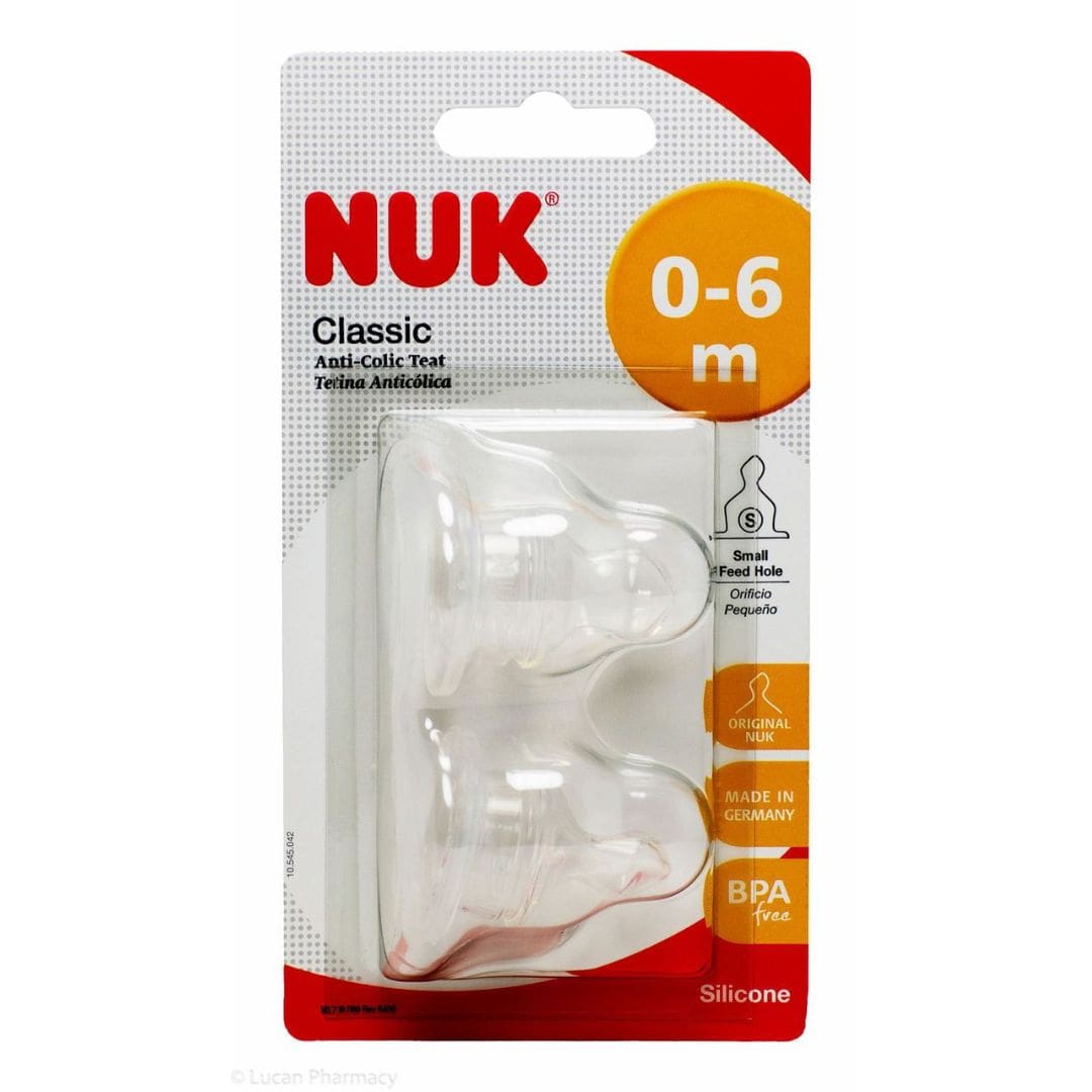 Nuk Classic Anti-Colic Silicone Teats 0-6 Months