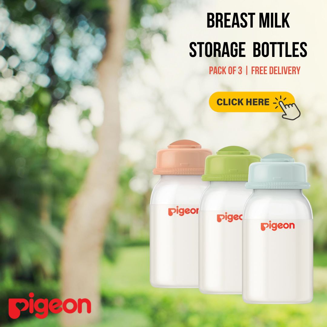 Pigeon Breast Milk Storage Bottles Pack Of 3