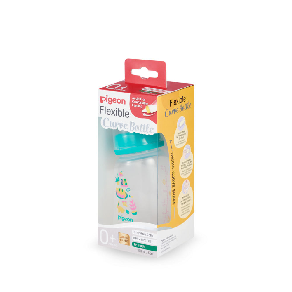 Pigeon Flexible PP Curve Nursing Feeding Bottle 150ml - Home - A79997 - Online in Pakistan with Free Delivery