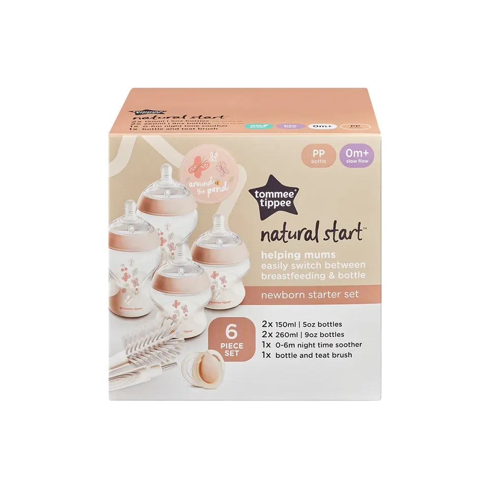 Tommee Tippee Natural Start Newborn Starter Set in Peach