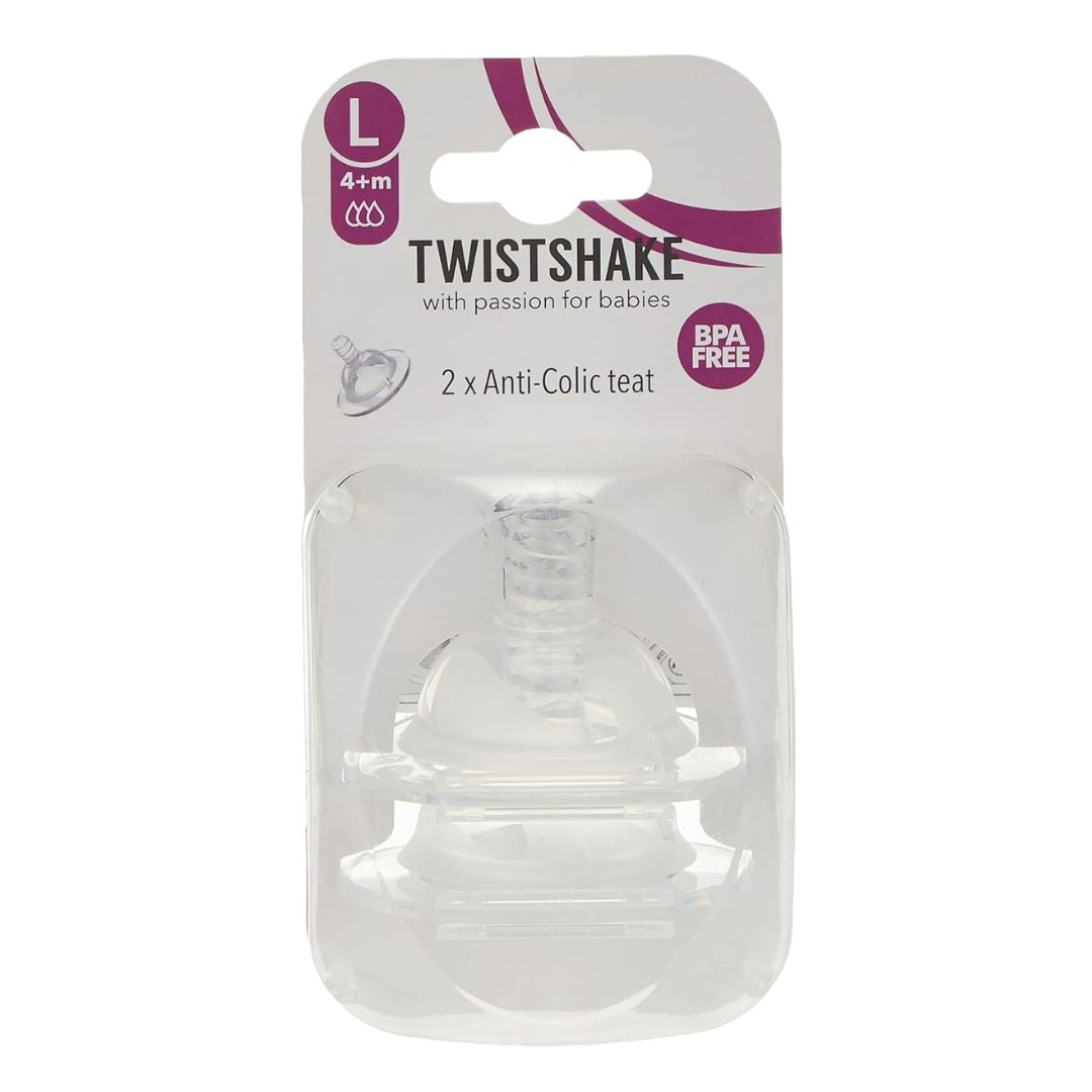 Twistshake Anti Colic Teats and Nipples Pack in Pakistan - Large Size