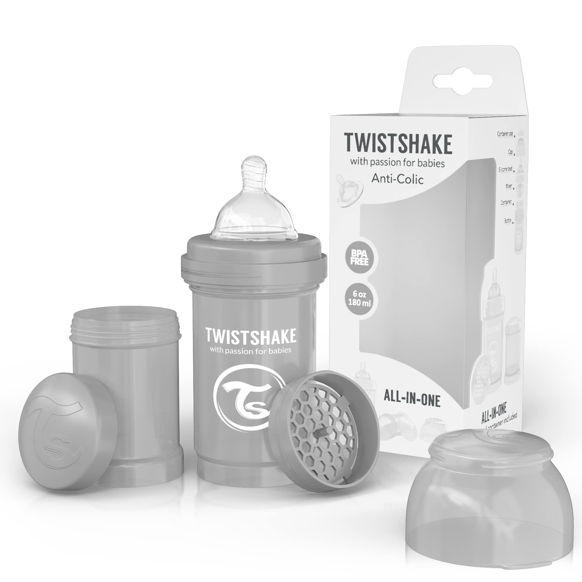 Twistshake Anti Colic All in One Feeding Bottle 180ml