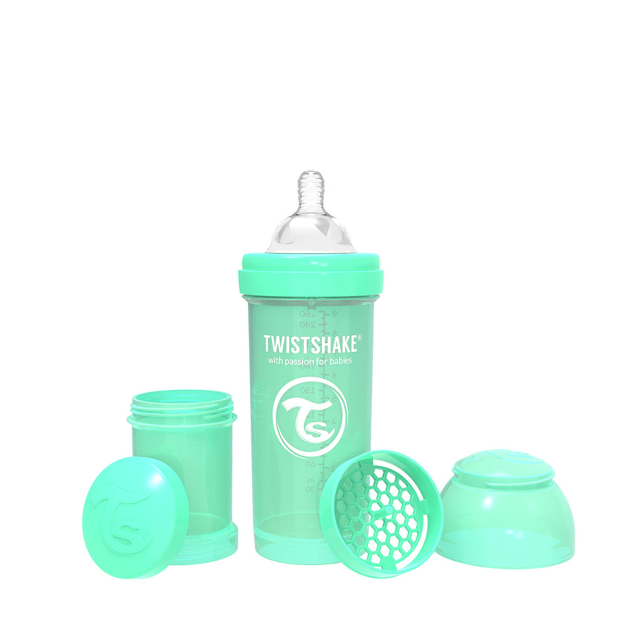 Twistshake Anti Colic All in One Feeding Bottle Black 260ml