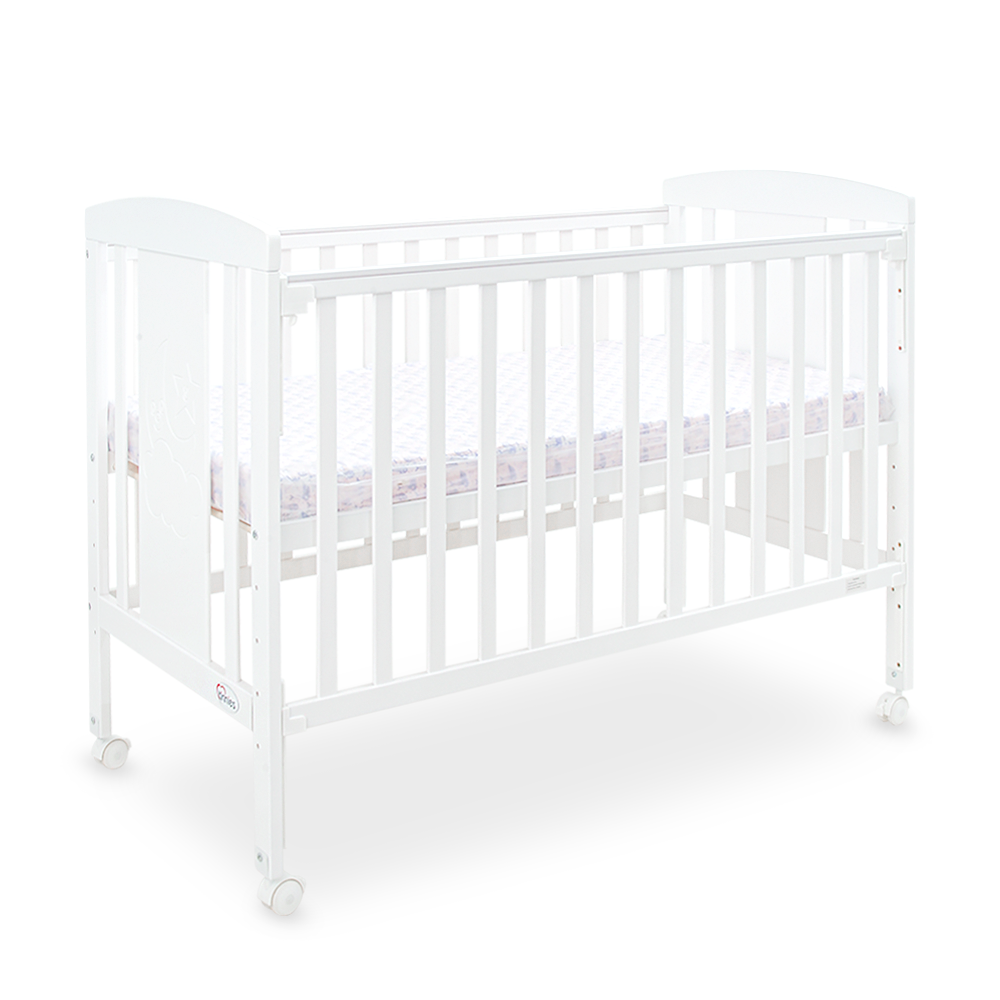 Tinnies Wooden Cot White