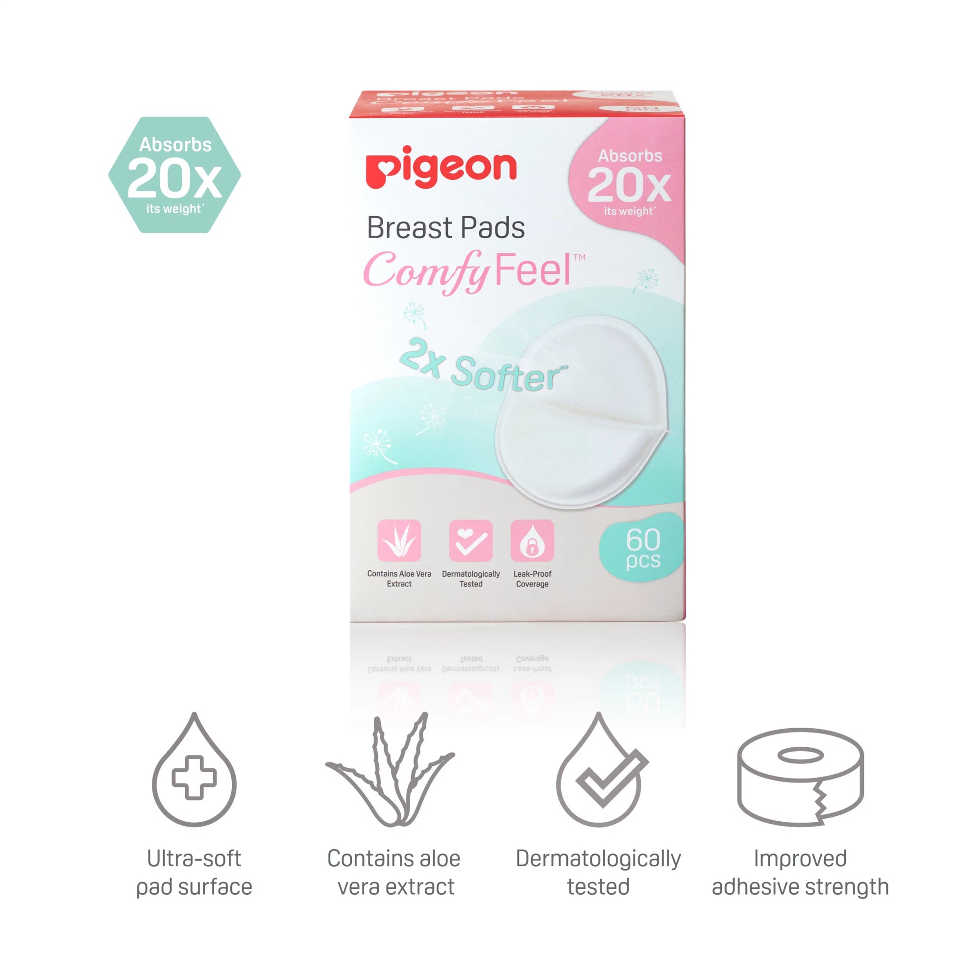 Pigeon Comfy Feel Disposable Breast Pads 60 Pcs