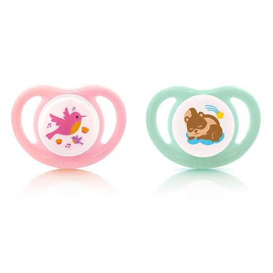 Pigeon Minilight 2 Pack Soothers for 0 Months - Bird and Bear