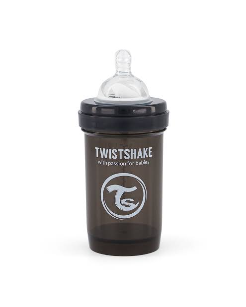 Twistshake Anti Colic All in One Feeding Bottle Black 180ml