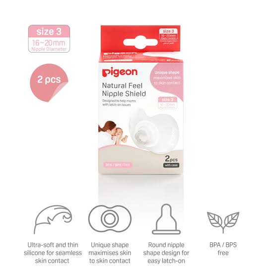 Pigeon Natural Feel Nipple Shield Large Size