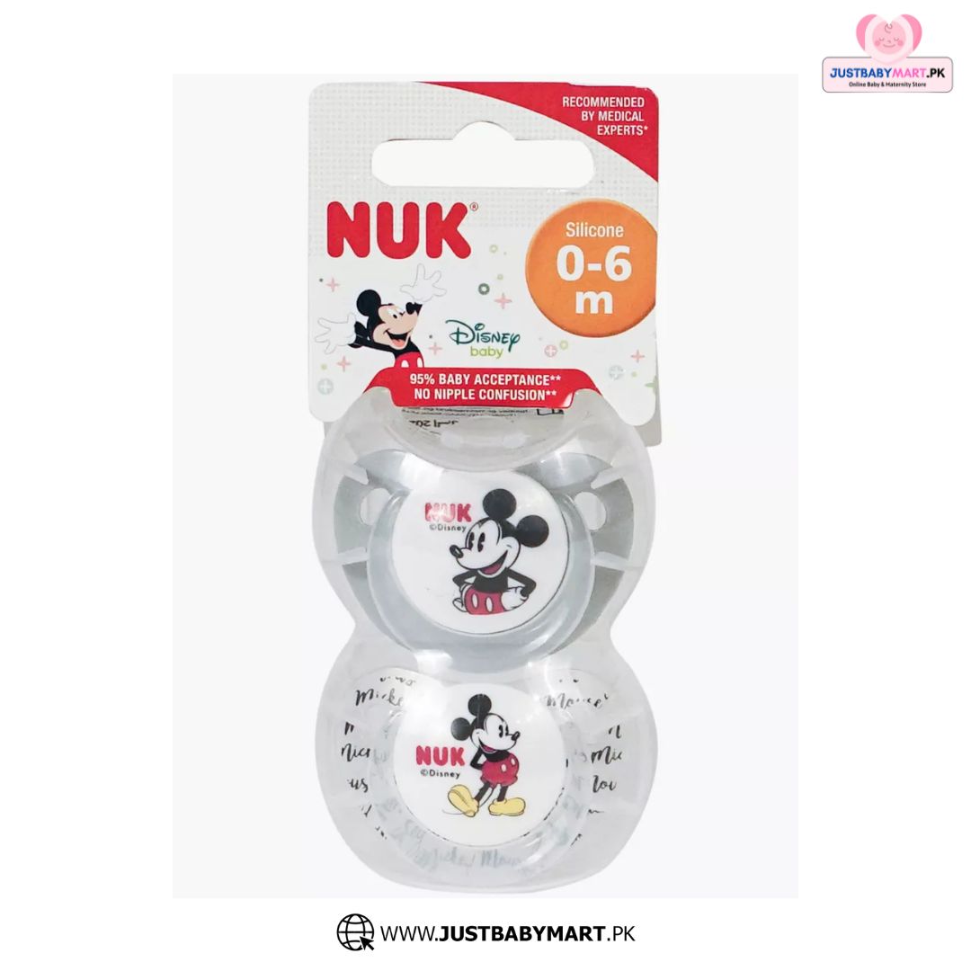 nuk disney silicone soother pacifier 0-6 months for baby boy online in pakistan