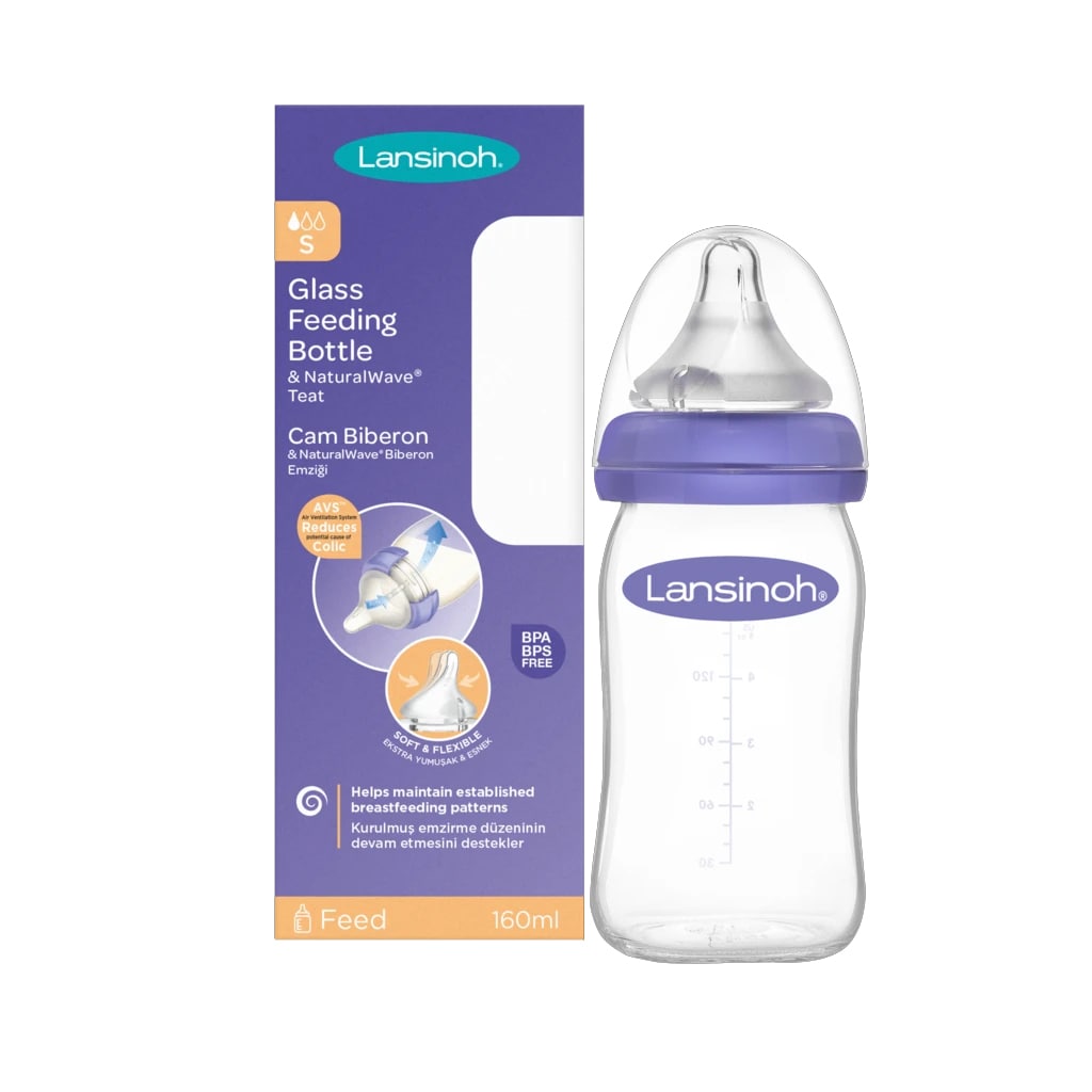 Lansinoh Glass Feeding Bottle 160ml / 5OZ