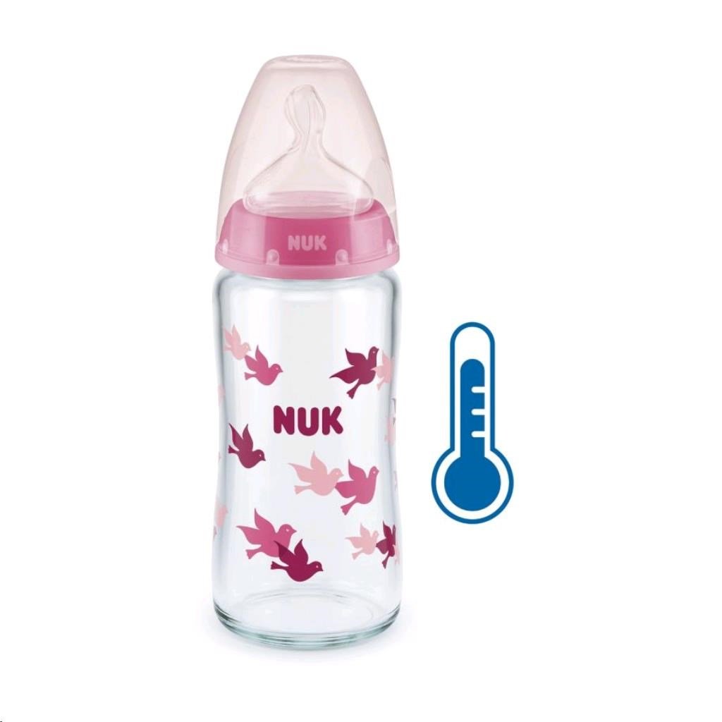 NUK First Choice + Glass Feeding Bottle 240ml