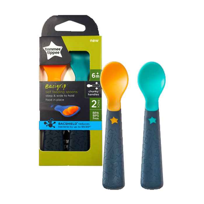 Tommee Tippee Easy Grip Soft Weaning Spoons 2 Pcs 446824