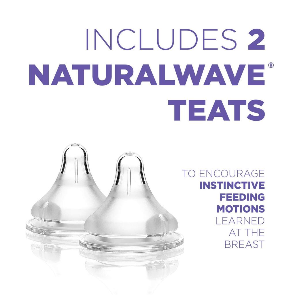 Lansinoh Natural Wave Medium Flow Teats - 2 pcs